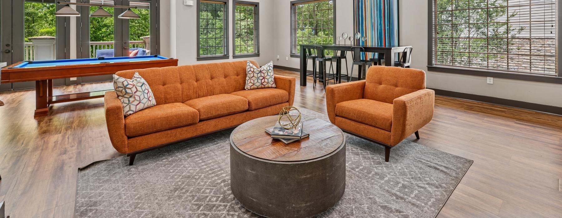 game room with billiards table